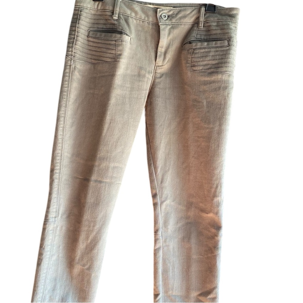 Daughters of the Liberation Anthropolgie Sz 29 Olive Green Moto Skinny Pants